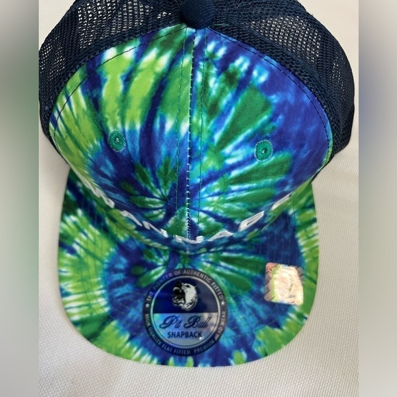 Pit Bull Snap Back Tie Dye Swirl Adjustable Adult Baseball Cap - Picture 3 of 4
